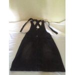 Jupe salopette en jean noir in extenso taille 14 ans