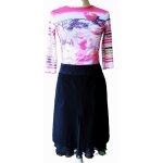 Jupe seda manoukian taille 36 noire doubl�e