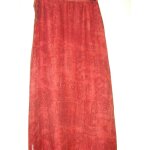 Jupe en soie, bordeaux, longue, double, cacharel