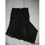 Jupe en soie noire et fils or marque naf naf taille m