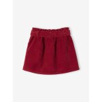 Jupe style  paperbag  en velours ctel fille (vertbaudet)