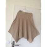 Jupe trap�ze cache cache beige neuve t 38