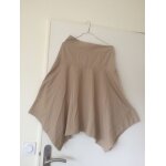 Jupe trapze cache cache beige neuve t 38