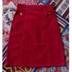 Jupe velours rouge armor lux t. 38