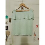 Jupe verte pastelle 40 l zara woman.