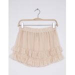 Jupe volants mousseline rose tendre - jennyfer - t. m - neuve