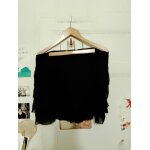 Jupe � volants noire 46 xxxl kiabi woman.
