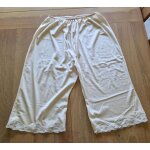 Jupon en dentelle avec jambes comme un panty - taille 46 / 48 - blanche - porte