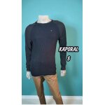 Kaporal taille s homme superbe pull bleu marine et gris coton mlang