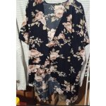 Kimono femme -  ; shein  ; - motif floral - polyester - sans manches - taille unique