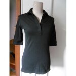 Lacoste haut polo noir femme t 38
