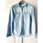 Lee chemise en denim clair xs 100%coton bon tat