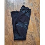 Leggings noir jennyfer empiecement similicuir taille 36 s