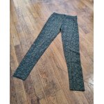 Leggings vert kaki motif serpent taille 36 s tex