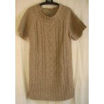 Long pull in extenso - taille s - manches courtes - marron clair Long pull in extenso - taille s - manches courtes - marron clair