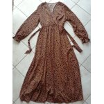 Longue robe d t manches longues taille xl neuve!!