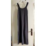 Longue robe (de nuit) grise  larges bretelles 34 - 36