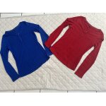 Lot de 2 sweat / tee shirt manches longues rouge et ray� bleu pimkie taille 34