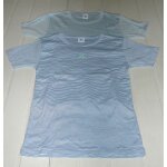 Lot de 2 tee - shirts bleu uni et bleu À rayures 10 ans 138 cm Lot de 2 tee - shirts bleu uni et bleu À rayures 10 ans 138 cm