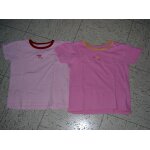 Lot de 2 tee - shirts manches courtes roses ( 1 clair et 1 fonc) motif so pretty fleur h&m taille 6 ...