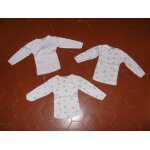 Lot de 3 maillots de corps jersey coton blanc + imprim vertbaudet
