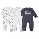 Lot de 3 pyjamas 1 pi�ce (la redoute collections)