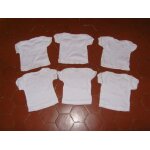 Lot de 6 maillots de corps jersey coton blanc vertbaudet