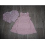 Lot robe crochet + bolro rose ple h&m - 2 ans