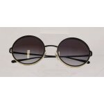 Lunettes de soleil chanel verres fums rondes tresses en raphia mtallique