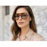 Lunettes de soleil marron mixte carrera (recoll�es en haut, se voit � peine)