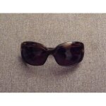Lunette de soleil mixte galb�e ovale en plastique marron - giorgio armani