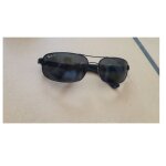 Lunettes de soleil ray - ban homme verres polaris�s noir bleus g - 15 prot�ge uv monture rb verres polycarbona ...