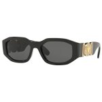 Lunette de soleil rectangulaire versace noir - l