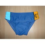 Maillot de bain bleu marine et clair jaune avec motif windsurf arena taille 3 ans