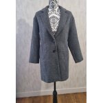Manteau caban gris fonc kiabi taille xs 14ans