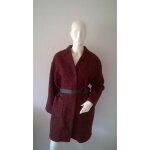 Manteau court prune chiné avec ceinture noire promod taille 40 Manteau court prune chiné avec ceinture noire promod taille 40