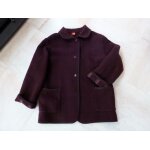 Manteau court veste lainage bordeauxtex 40