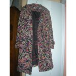 Manteau desigual 55% coton, 35%acrylique, 10% mohair 40 / 42 multicolore