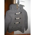Manteau doublé okaïdi style duffle coat capuche amovible polyester 12 ans gris Manteau doublé okaïdi style duffle coat capuche amovible polyester 12 ans gris