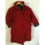 Manteau fille jacadi taille 8 ans velours rouge fonce id�e cadeau