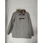 Manteau gris duffle coat capuche 36 s kiabi Manteau gris duffle coat capuche 36 s kiabi