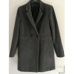 Manteau gris en laine caroll mi long taille 38 Manteau gris en laine caroll mi long taille 38