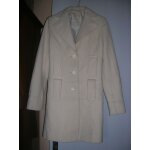 Manteau guess jeans 80% laine, 20% polyamide taille s blanc cass