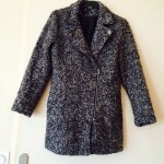 Manteau h&m gris chin avec zip sur le devant taille 36