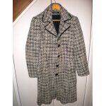 Manteau noir et blanc caroll