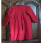 Manteau rouge jacadi - taille 10 ans