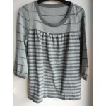 Mariniere petit bateau gris raye gris tm