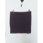 Mini - jupe h&m moulante noire avec bordure en dentelle xs