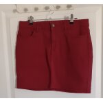 Mini - jupe en jean bordeaux, kiabi, t. 38 Mini - jupe en jean bordeaux, kiabi, t. 38