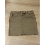 Mini jupe en jean kaki camaeu 38